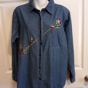 Christmas shirt size women large